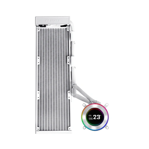 Lian Li Hydroshift II LCD-C 360N Fan less White CPU Liquid Cooler